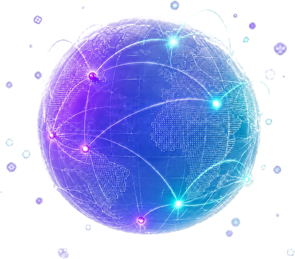 A glowing global network connecting payment corridors across the world
